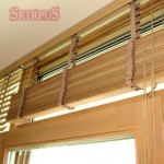 Bambukinės žaliuzės bute vitrininiais langais - Skirpus 5